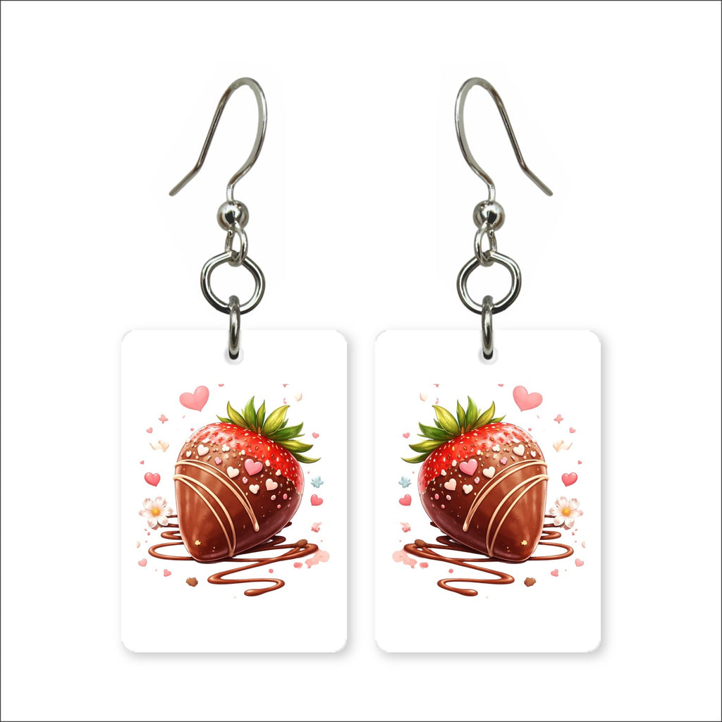Chocolate Strawberry Earrings | FWP17E