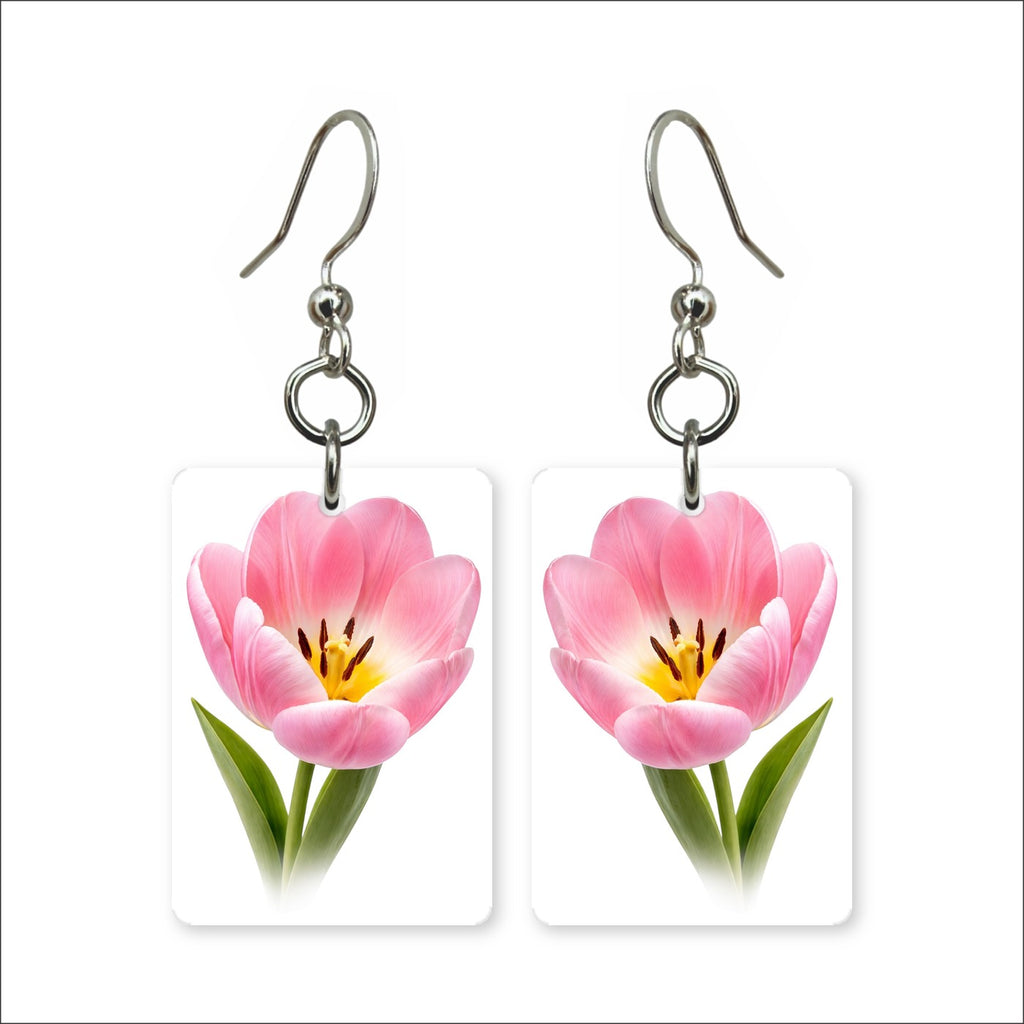 Pink Tulip Earrings | FWP18A