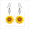 Yellow Sunflower Earrings | FWP18D