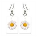 White Daisy Earrings | FWP18E