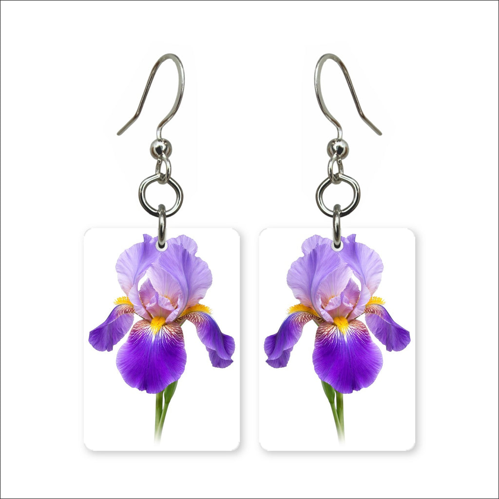Purple Iris Earrings | FWP18H