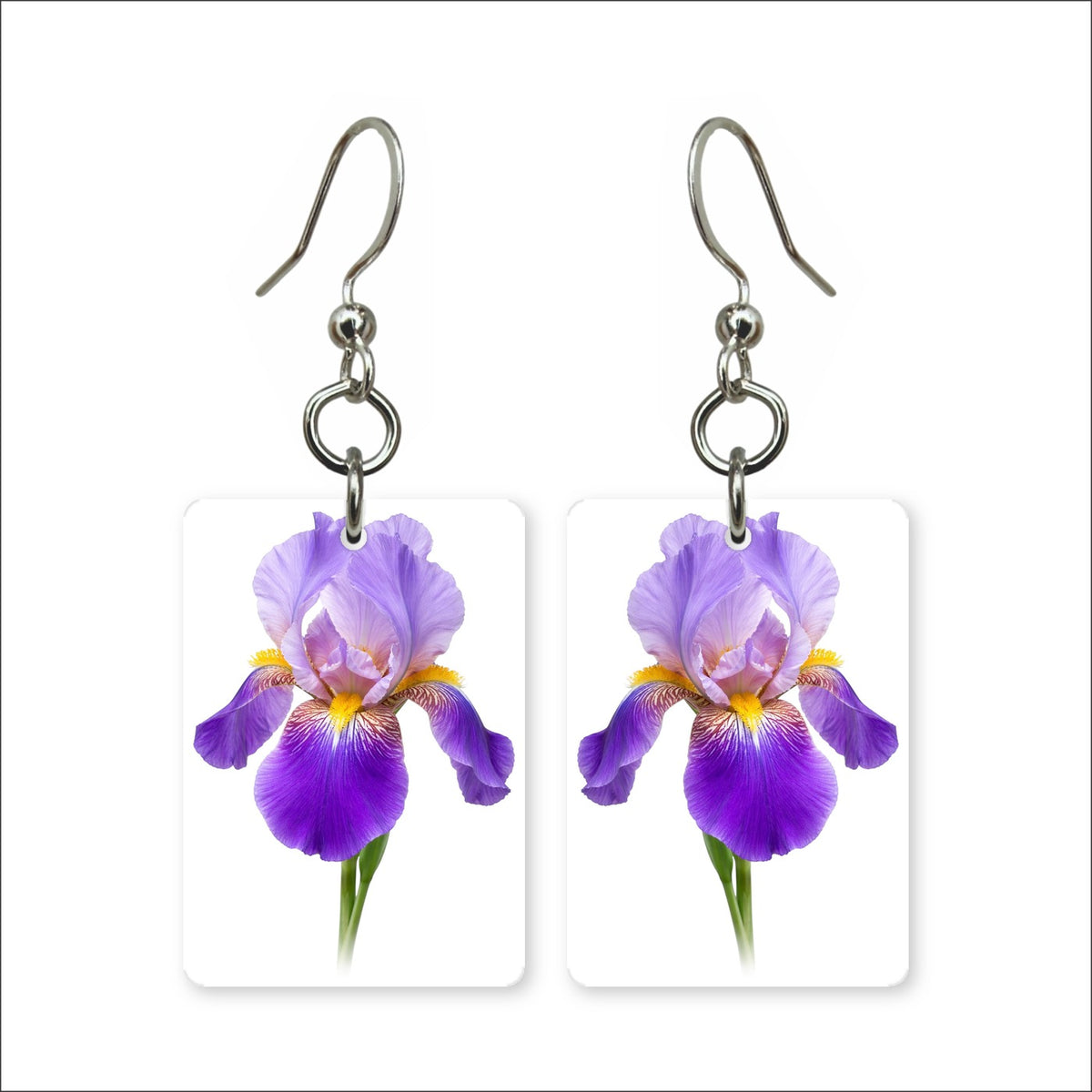 Purple Iris Earrings | FWP18H