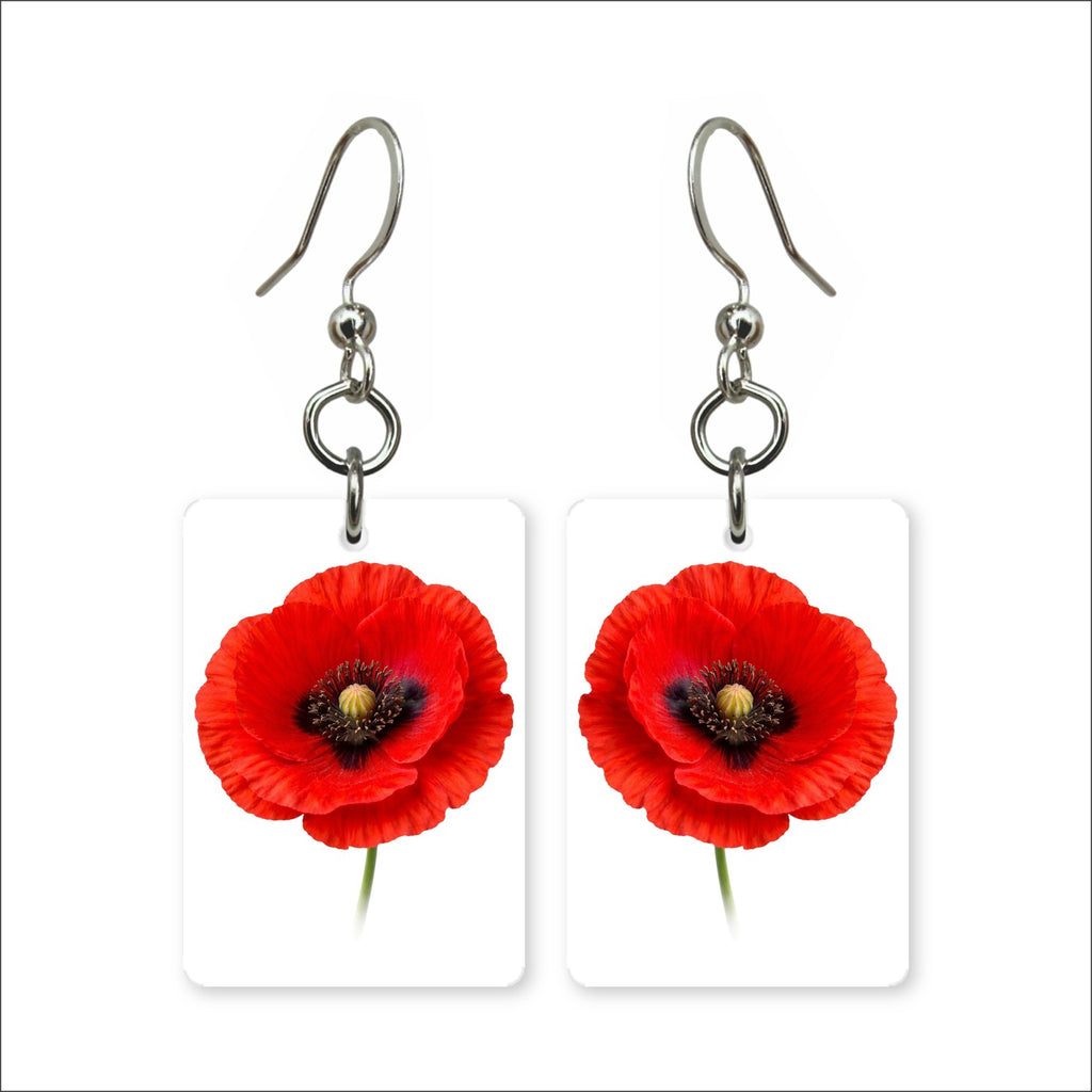 Red Poppy Earrings | FWP18I