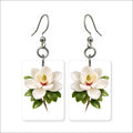 White Magnolia Earrings | FWP18J