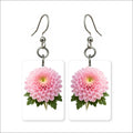 Pink Chrysanthemum Earrings | FWP18K