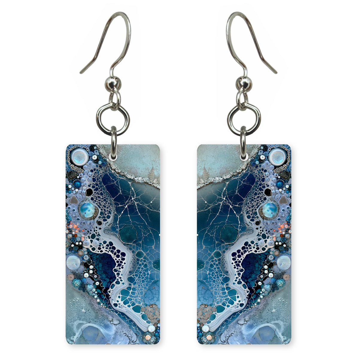 Blue Foam Fascination Earrings | FWX1005