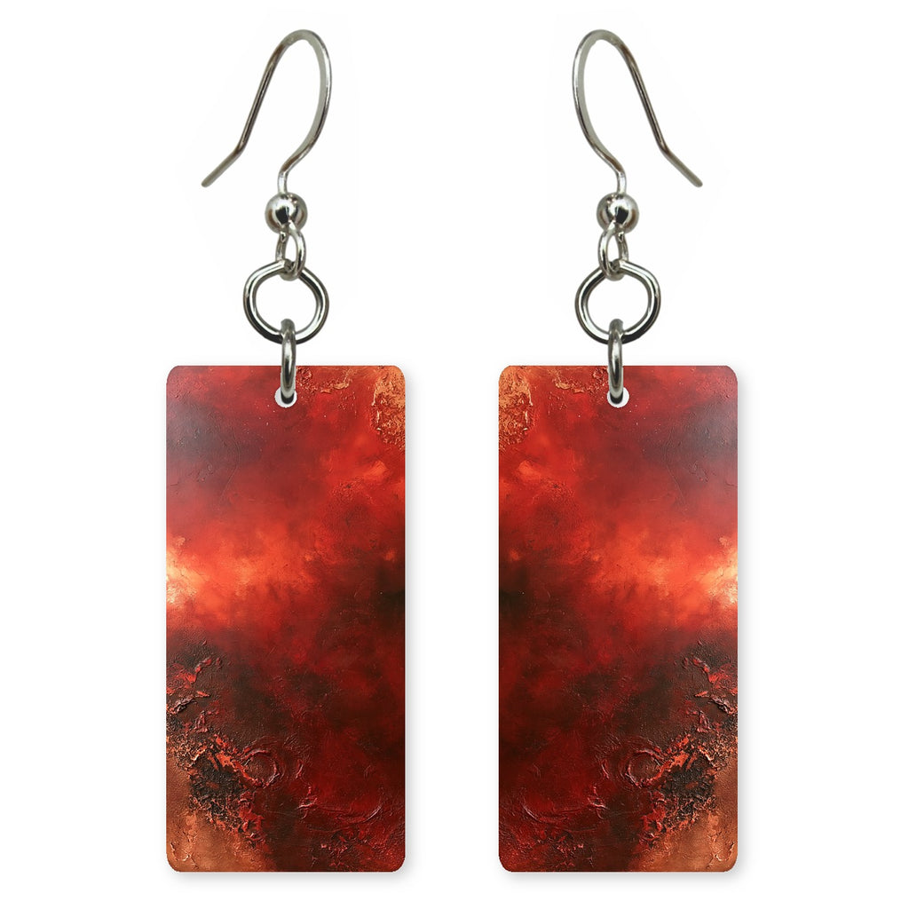Crimson Cloud Anxiety Earrings | FWX100