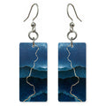 Navy Faith Gold-Lit Earrings | FWX1012
