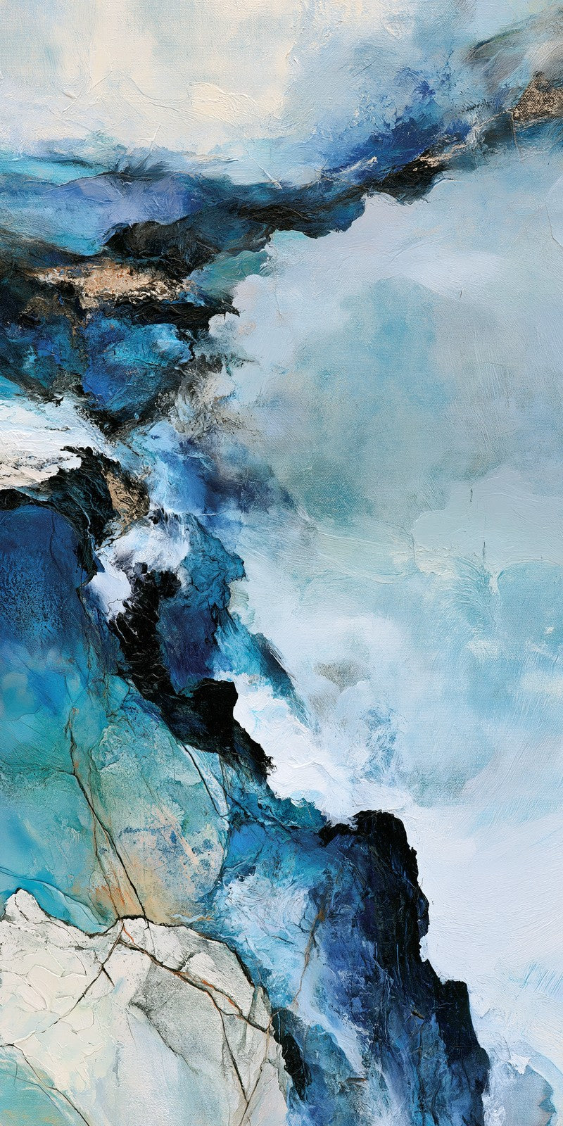 Blue Hope Breaking Through Earrings | FWX1014