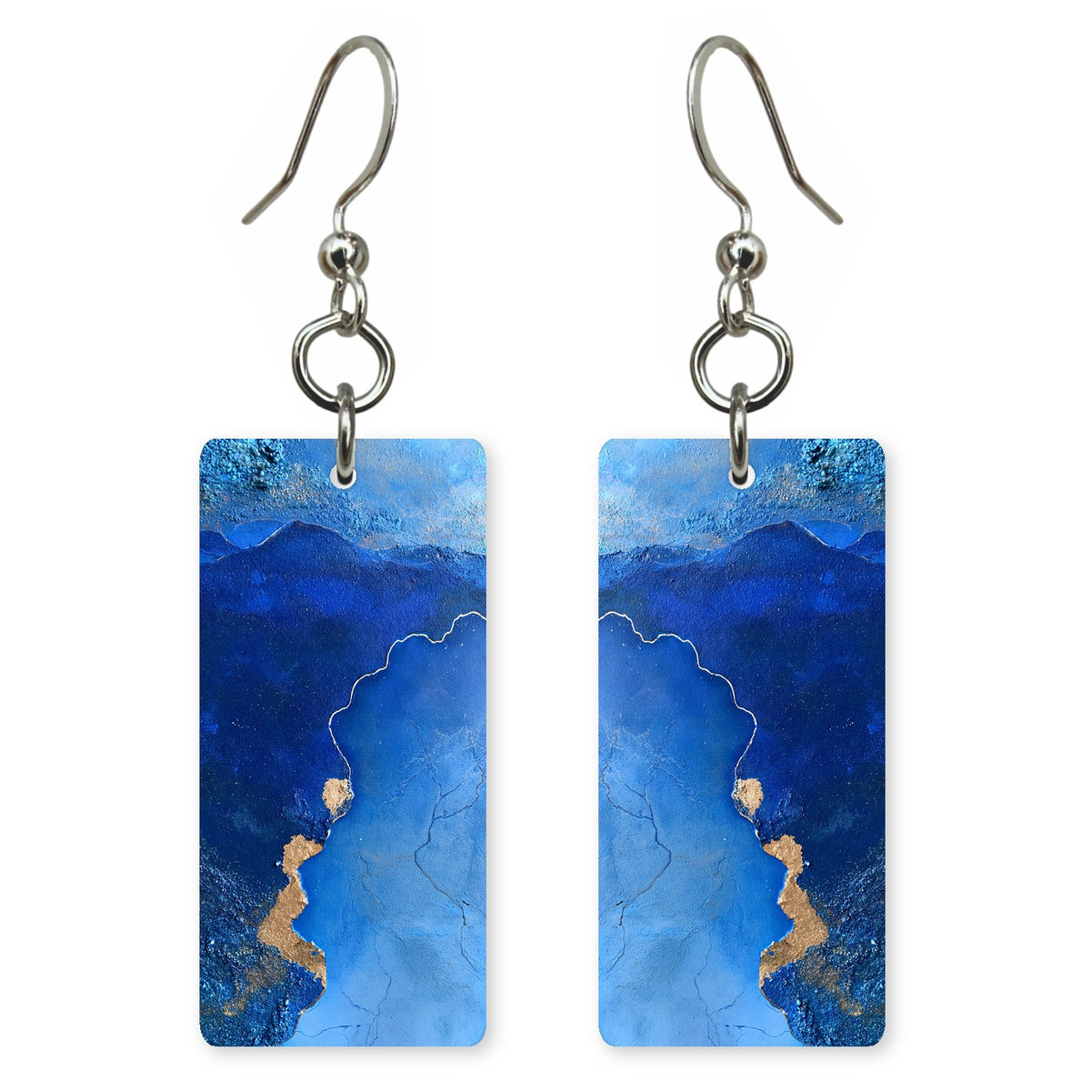Sapphire Gold Perseverance Earrings | FWX1015