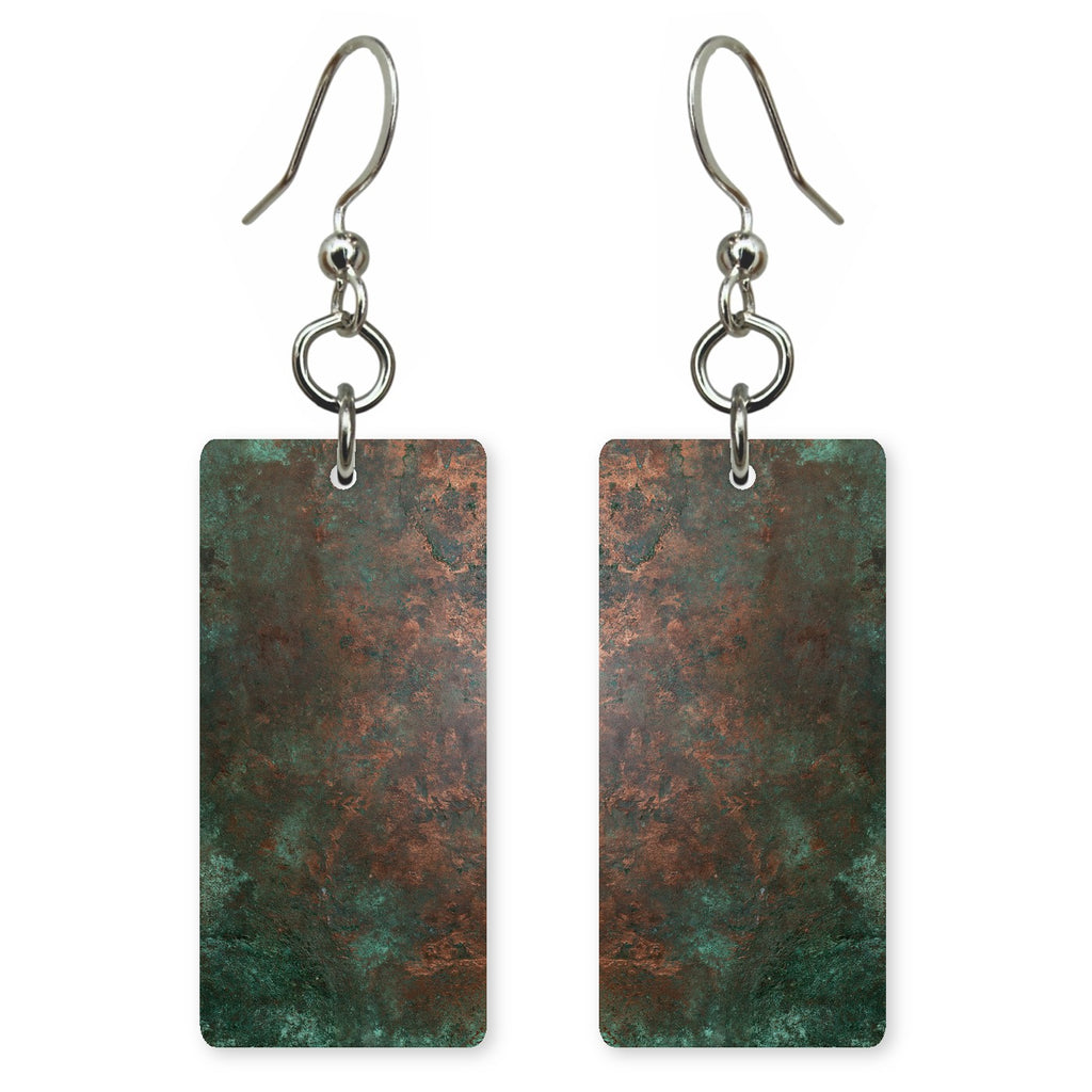 Dark Verdigris Solitude Earrings | FWX1023