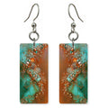 Rust Wonder Beneath Teal Earrings | FWX1025