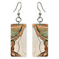 Ivory Healing Gold-Seamed Earrings | FWX1029