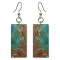Teal and Copper Kindness Earrings | FWX1031