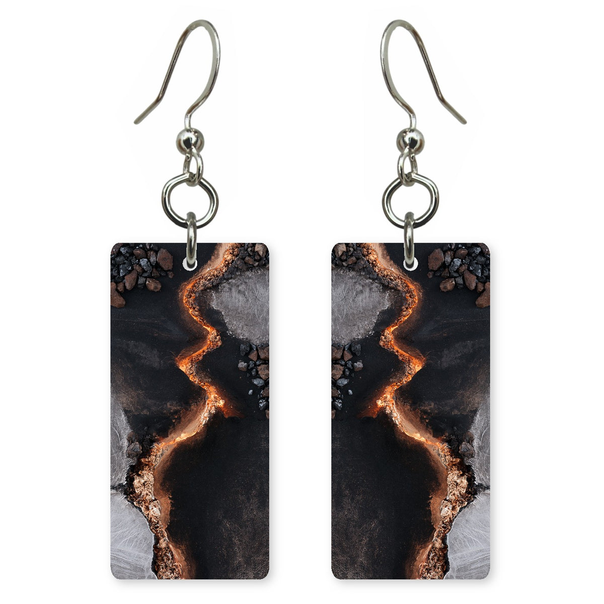 Obsidian Perseverance Earrings | FWX1036