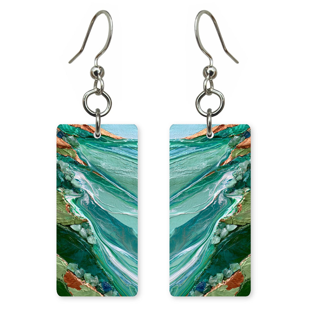 Seafoam Awe Renewed Earrings | FWX1041