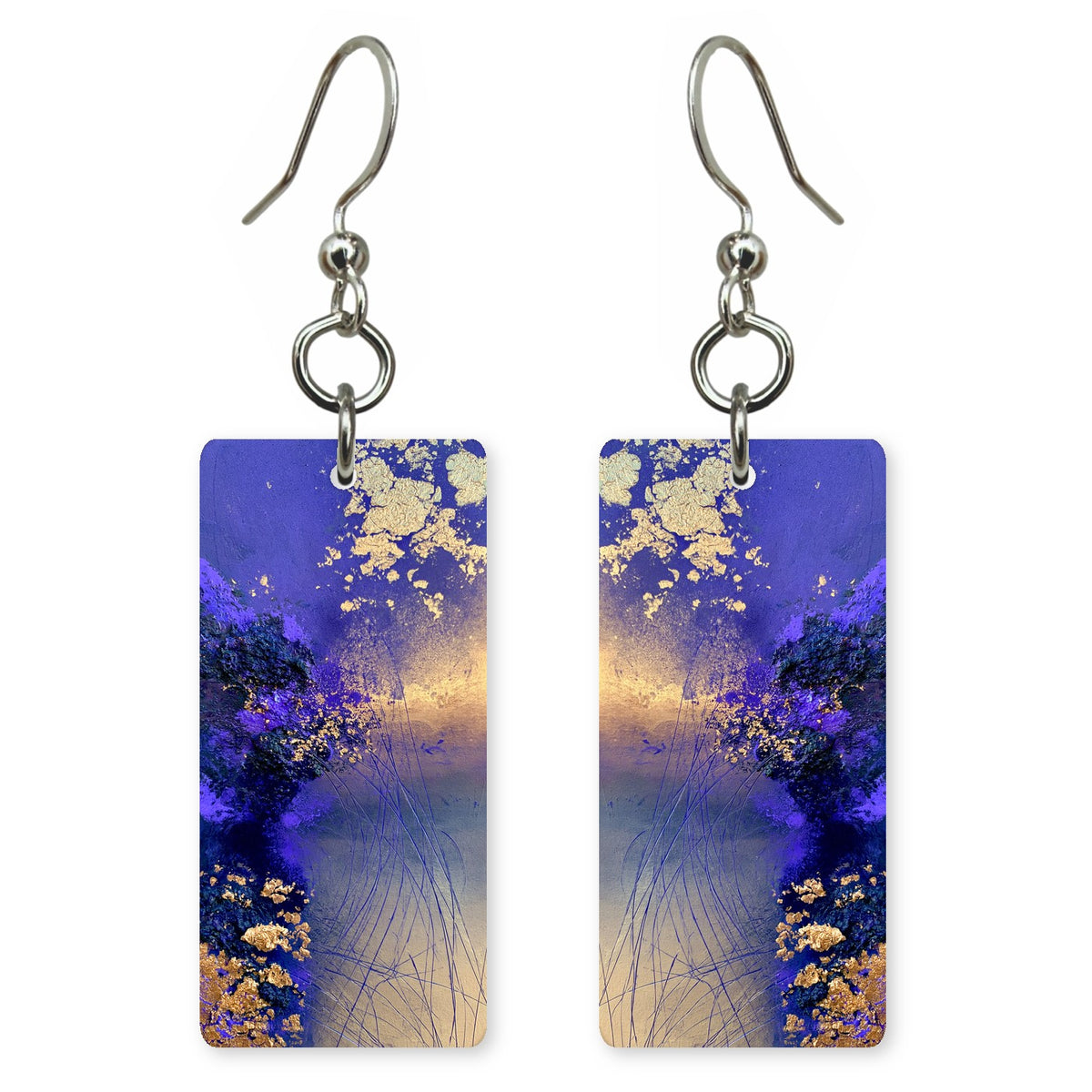 Indigo Gold Wonder Earrings | FWX1043