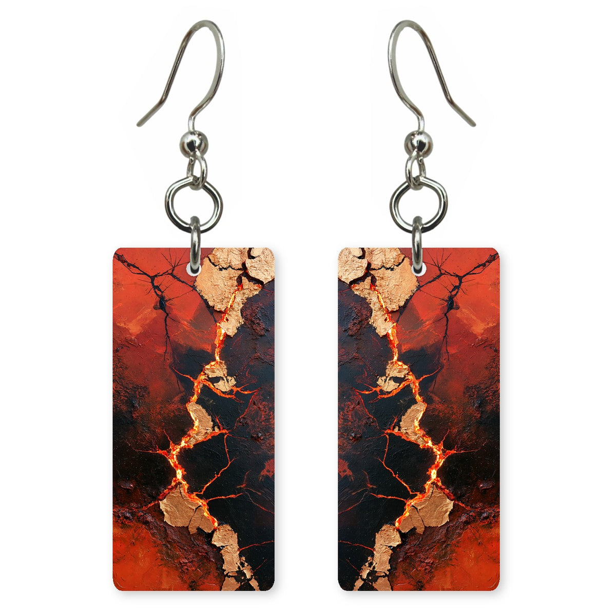 Ember Reckoning Cracked Open Earrings | FWX1044
