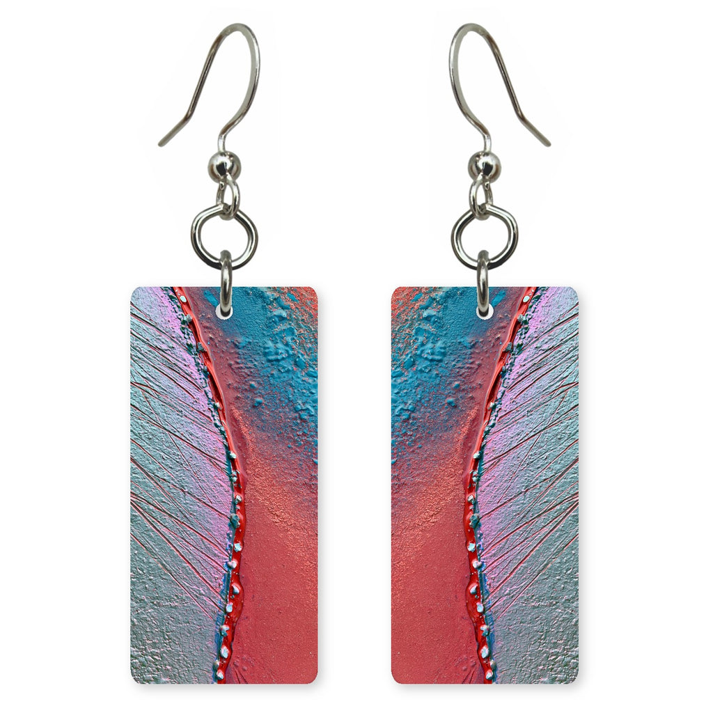 Rose and Aqua Tenderness Earrings | FWX1047