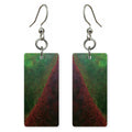 Emerald Vigilance Red-Veined Earrings | FWX1049