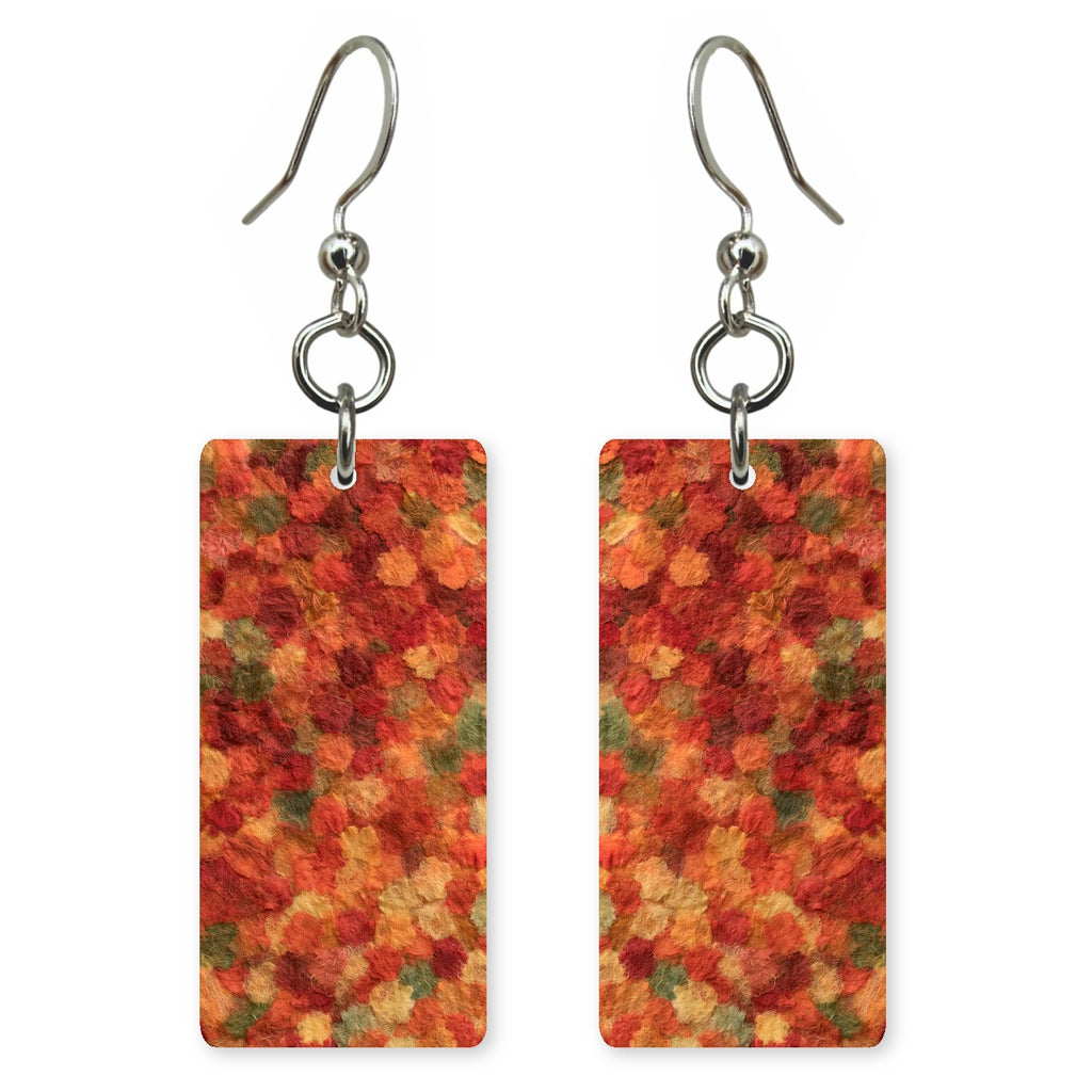 Sage and Red Togetherness Earrings | FWX104
