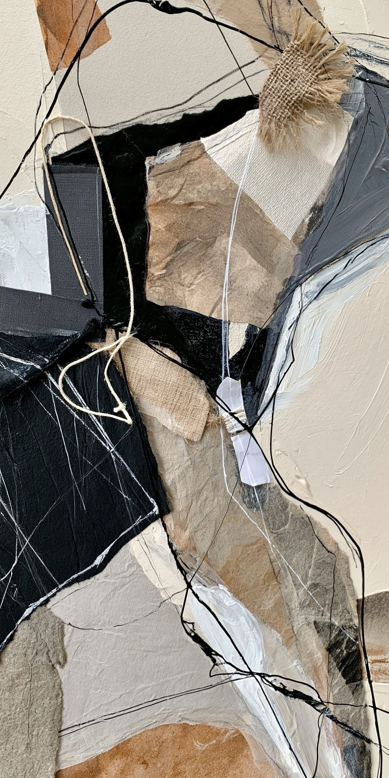 Black Thread of Uncertainty Earrings | FWX1106