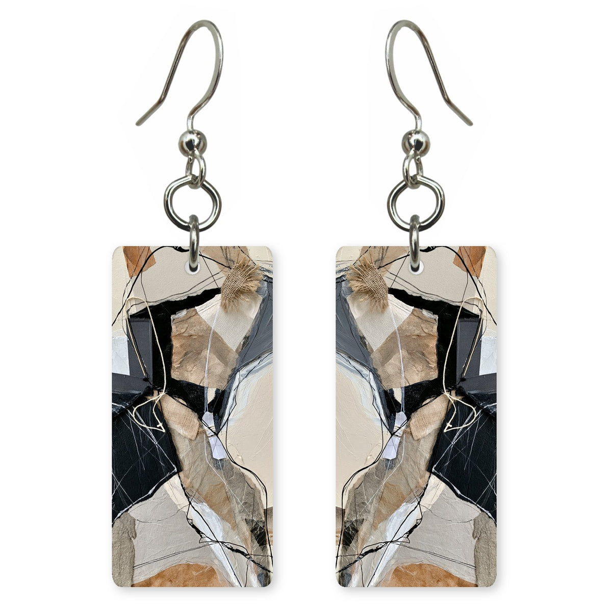 Black Thread of Uncertainty Earrings | FWX1106