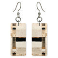 Black Stripe Resolve Earrings | FWX1110