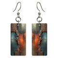 Rust Teal Endurance Earrings | FWX1118
