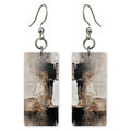 Weariness in Cream and Black Earrings | FWX1120