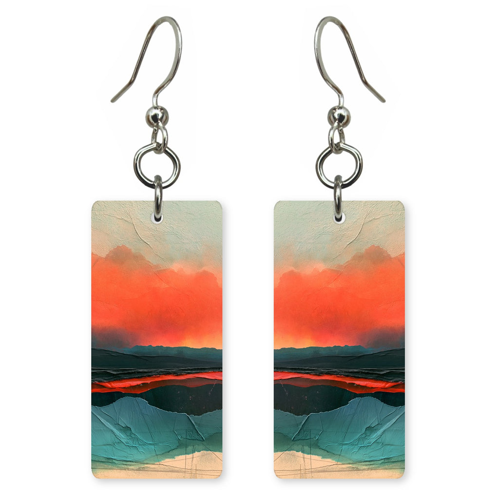 Coral Sunset Gratitude Earrings | FWX1125