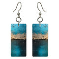 Turquoise Dark Reflection Earrings | FWX1129