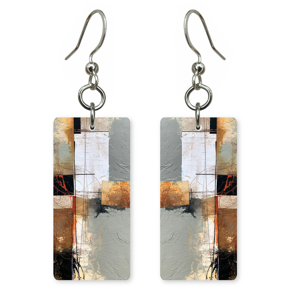Ivory and Copper Searching Earrings | FWX1132