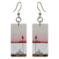 Rose Gray Solitude Earrings | FWX1133
