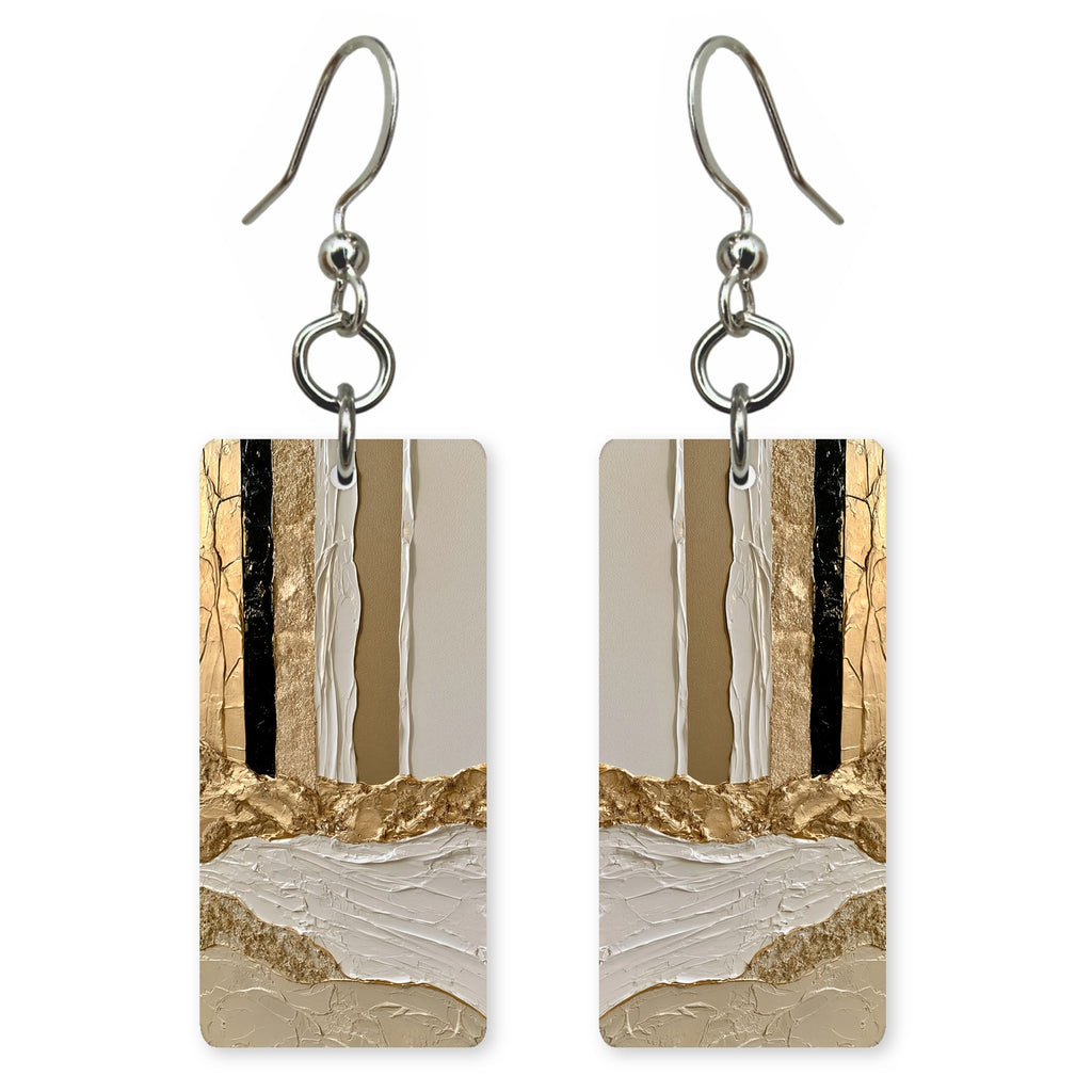 Golden Cream Reverence Earrings | FWX1137
