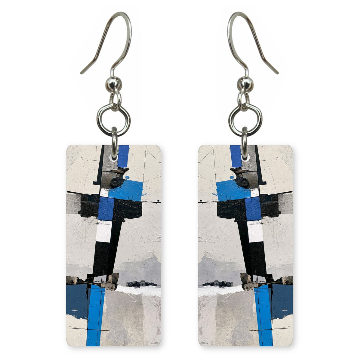 Cobalt Tension Crossed Earrings | FWX1138