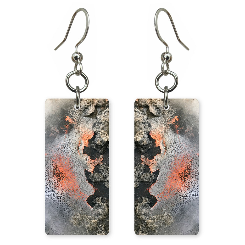 Coral Behind Clenched Teeth Earrings | FWX1141
