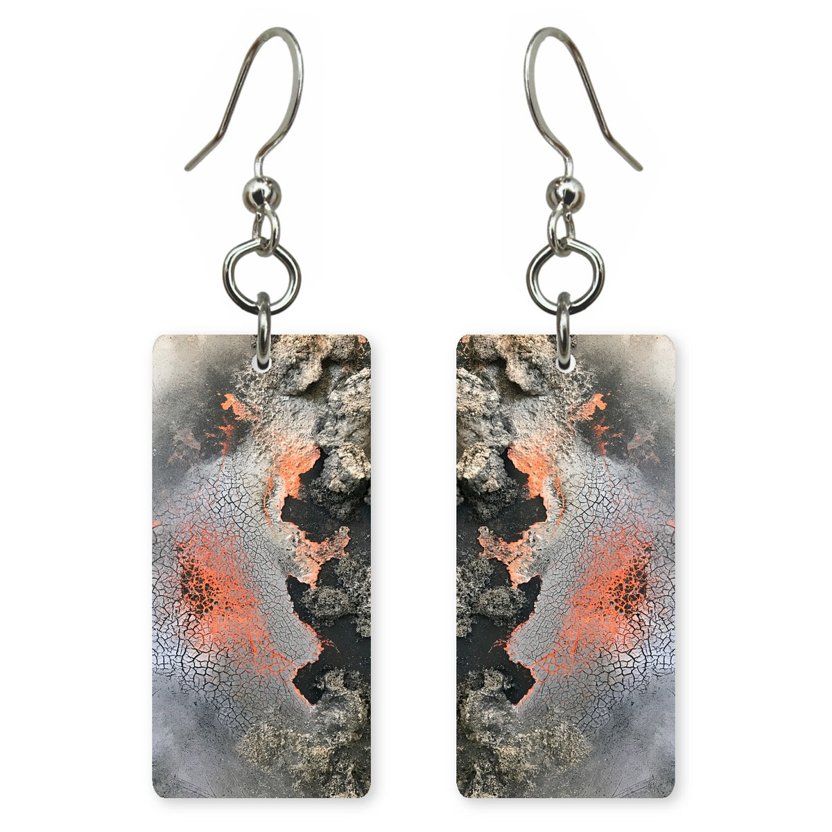 Coral Behind Clenched Teeth Earrings | FWX1141