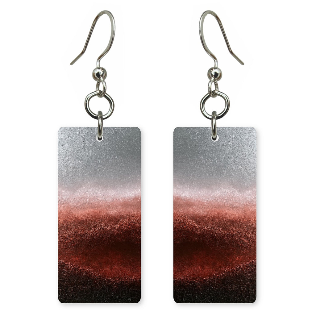 Rose Fading into Silver Earrings | FWX1142