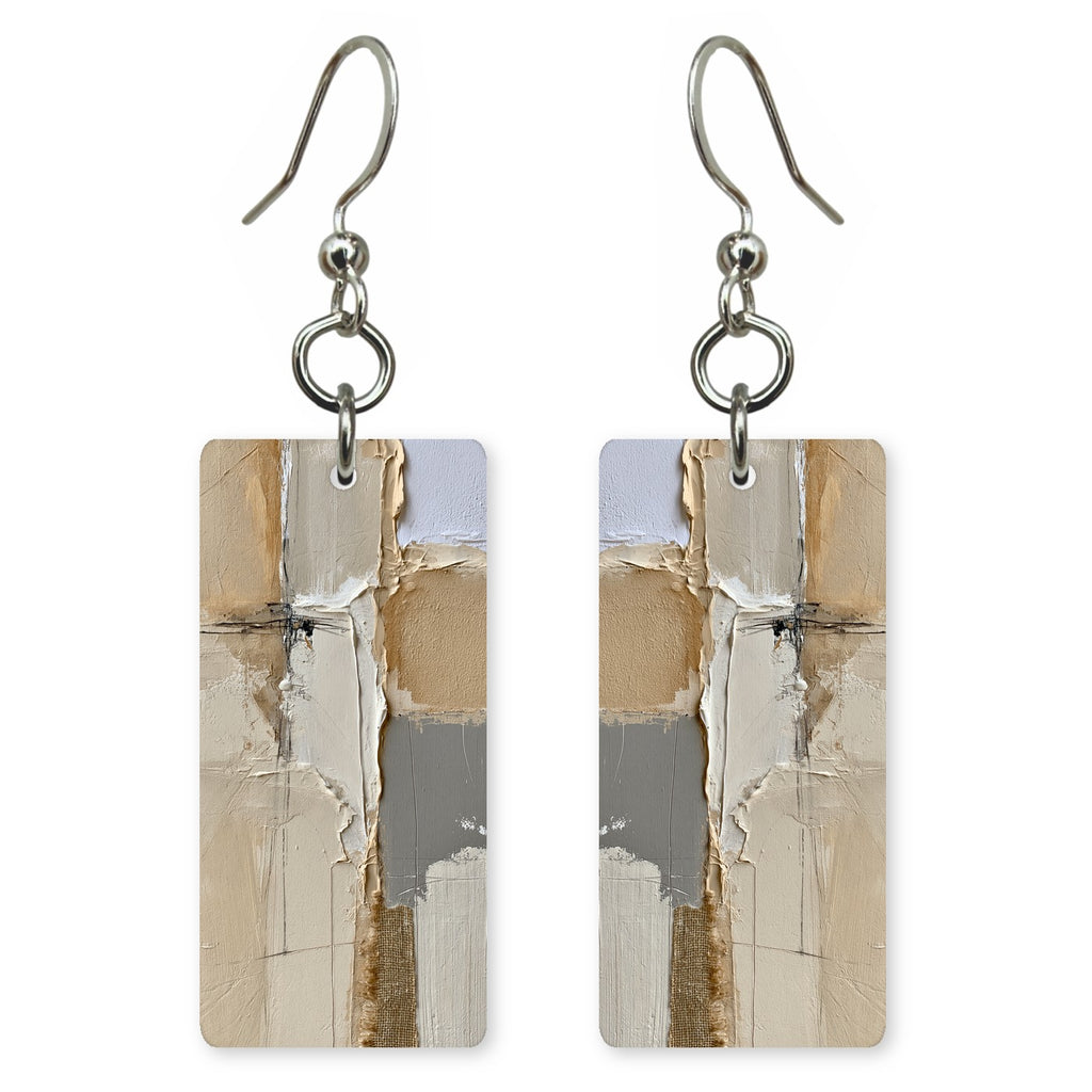 Sand and Cream Indecision Earrings | FWX1145