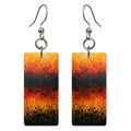 Gold Over Black Heartache Earrings | FWX114