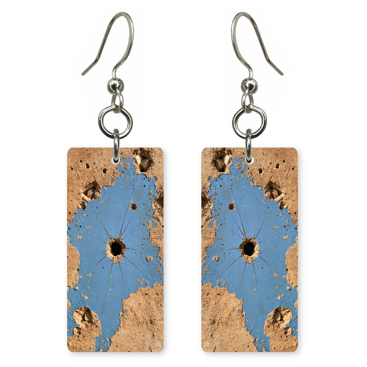 Blue Open Vulnerability Earrings | FWX1153