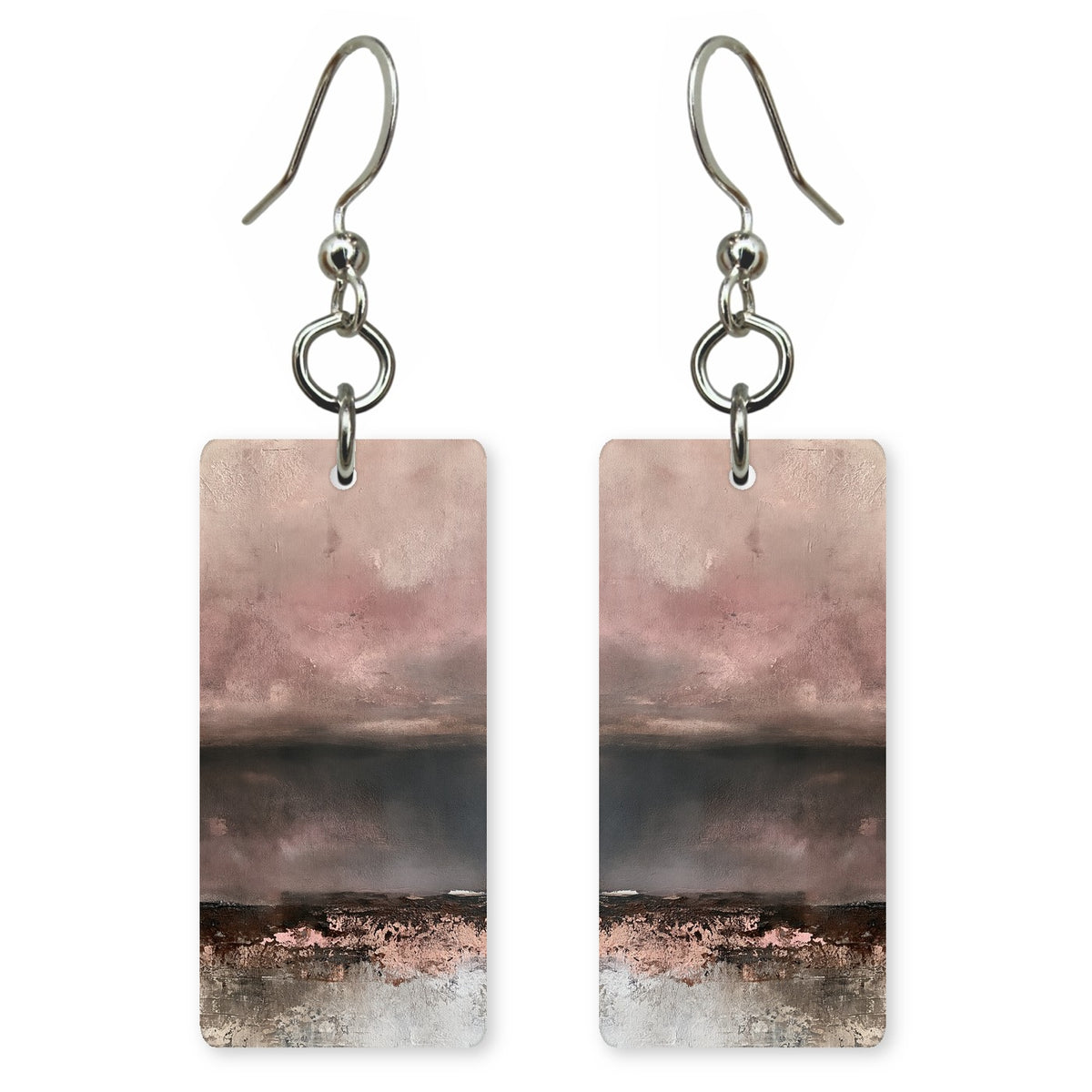 Mauve Solitary Ache Earrings | FWX1157