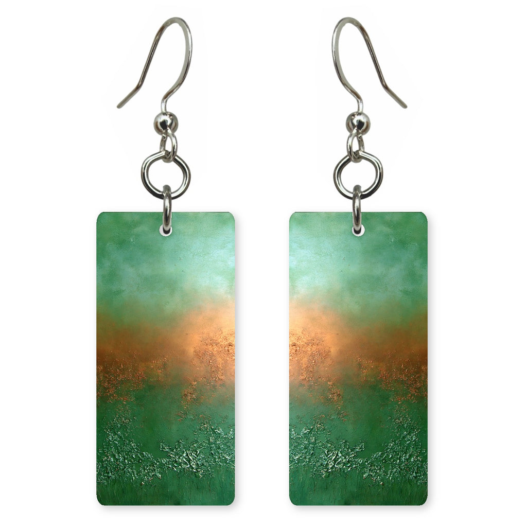 Gratitude Glowing Emerald Earrings | FWX1162