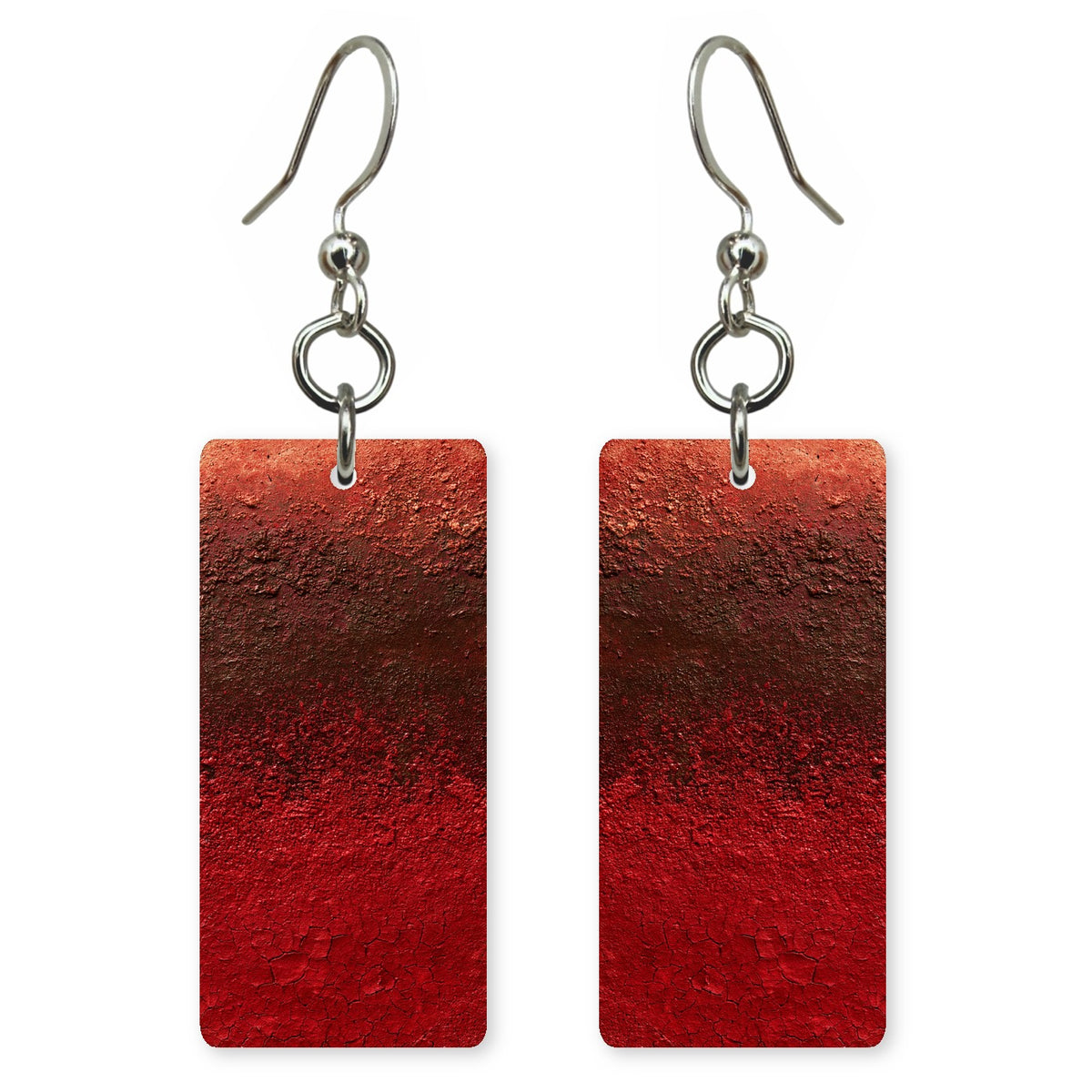 Bruised Red Heaviness Earrings | FWX117