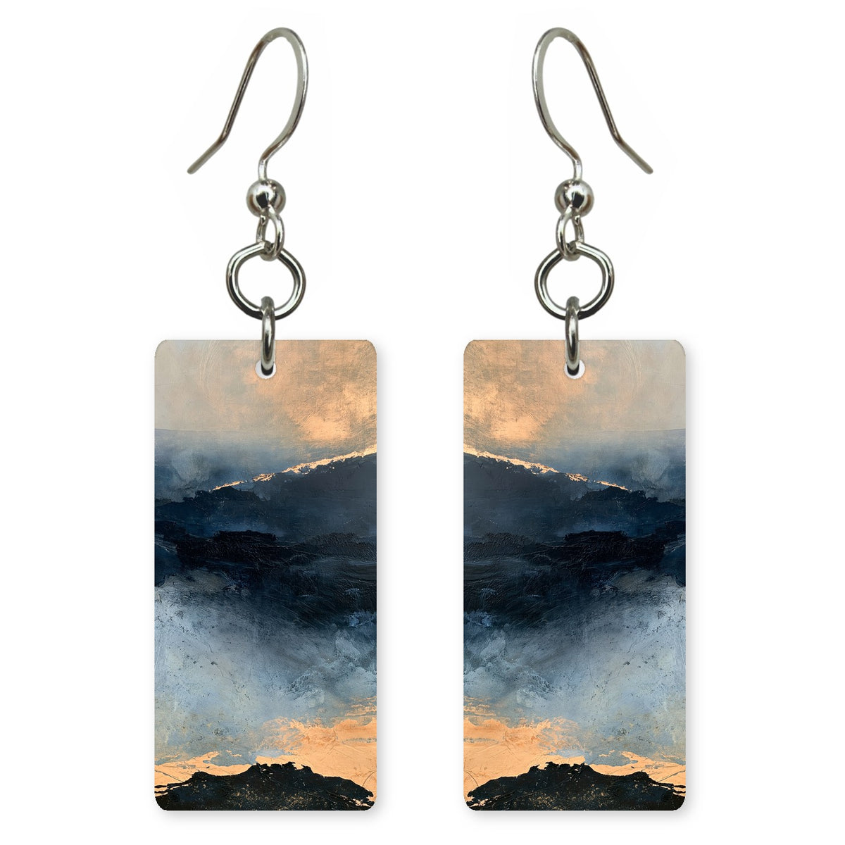 Navy Hope Peach-Lit Earrings | FWX1187