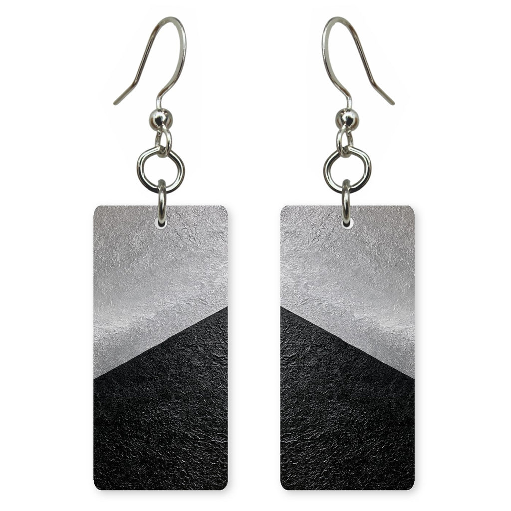 Silver Resolve Over Black Earrings | FWX1192