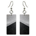 Silver Resolve Over Black Earrings | FWX1192