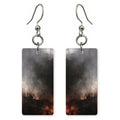 Charcoal Smoke Rising Earrings | FWX1194
