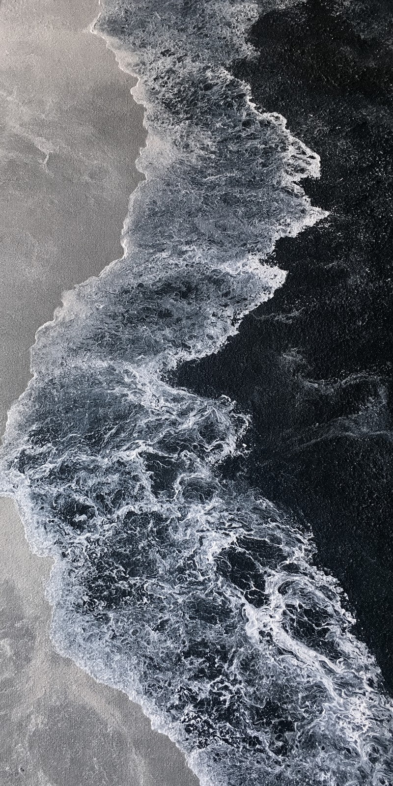Black Foam Turbulence Earrings | FWX1196